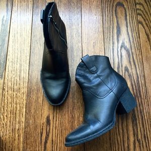 Born Genuine Leather Heeled Ankle Boots
